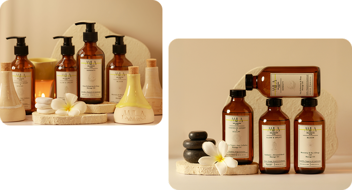 massage oils and products